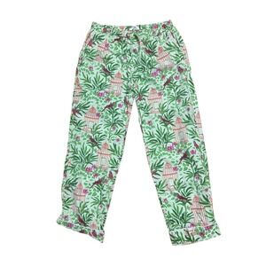 Printfresh Birds of a Feather Cropped Pajama Pants Size Medium Anthropologie